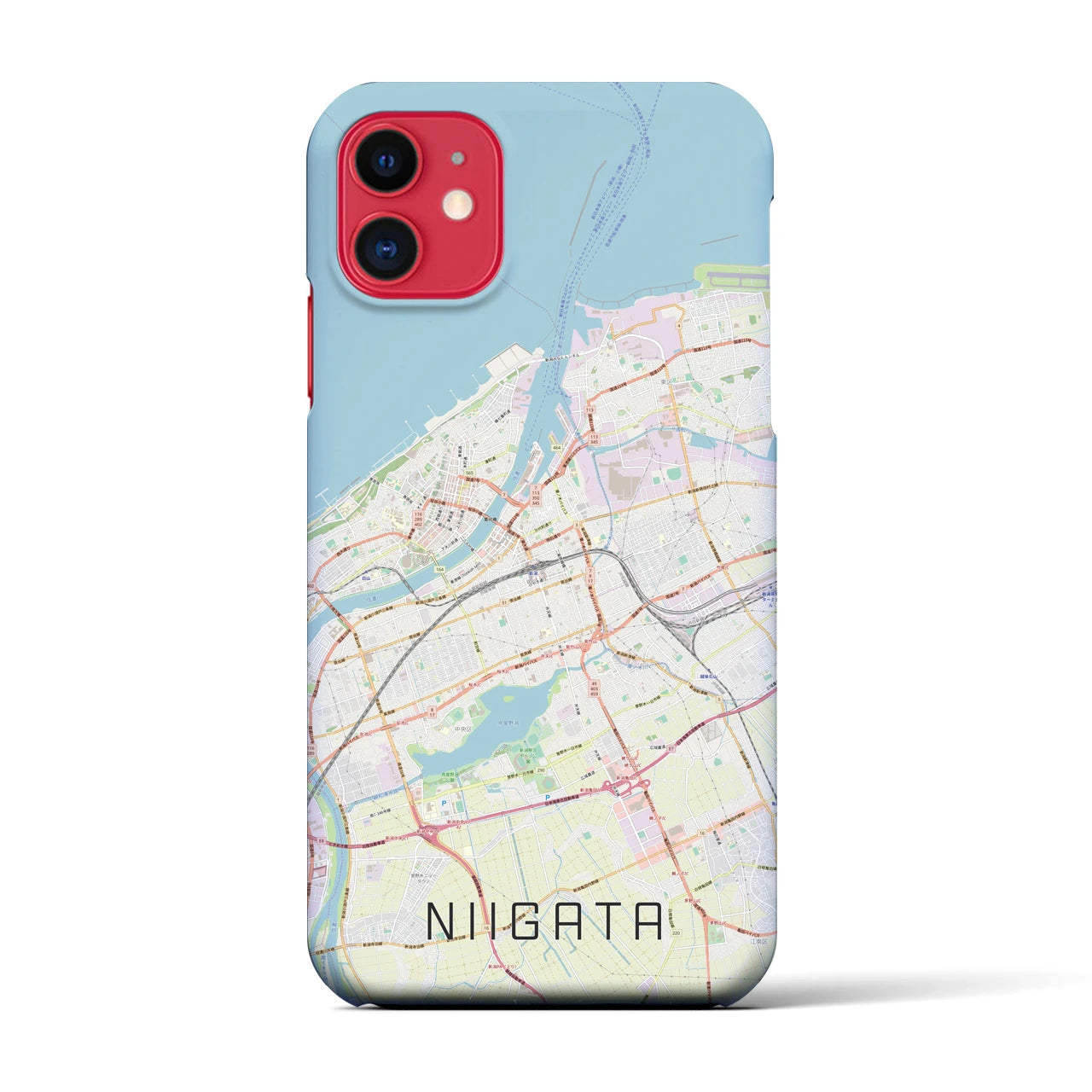 【新潟(新潟県)】地図柄iPhoneケース(バックカバータイプ)