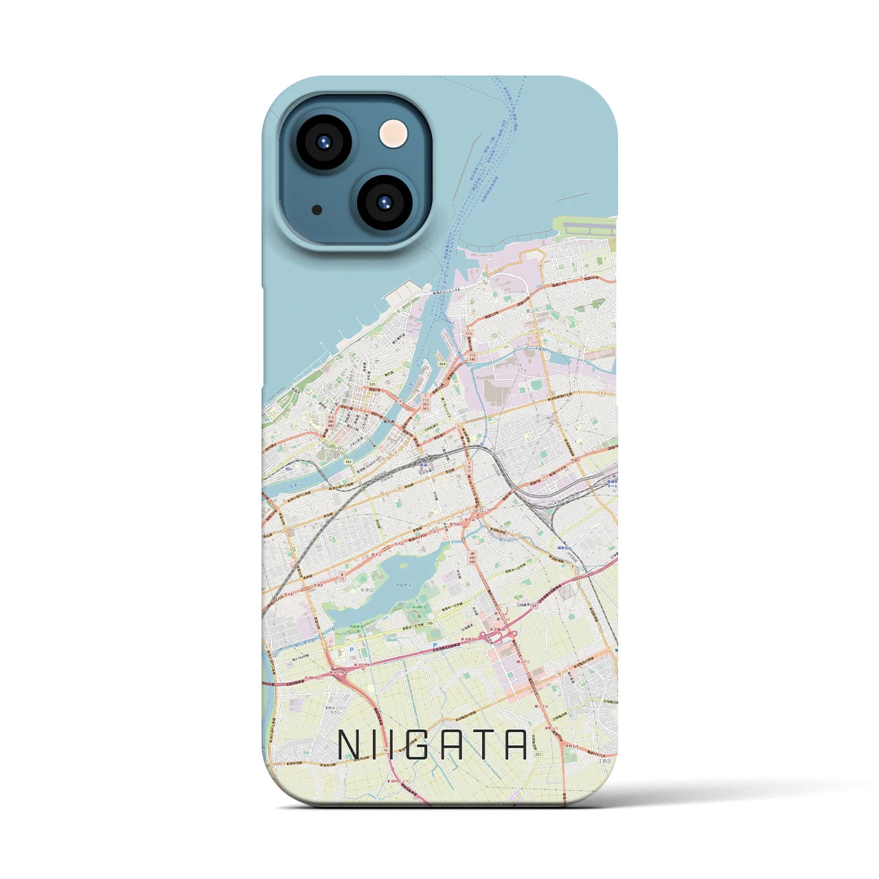 【新潟(新潟県)】地図柄iPhoneケース(バックカバータイプ)
