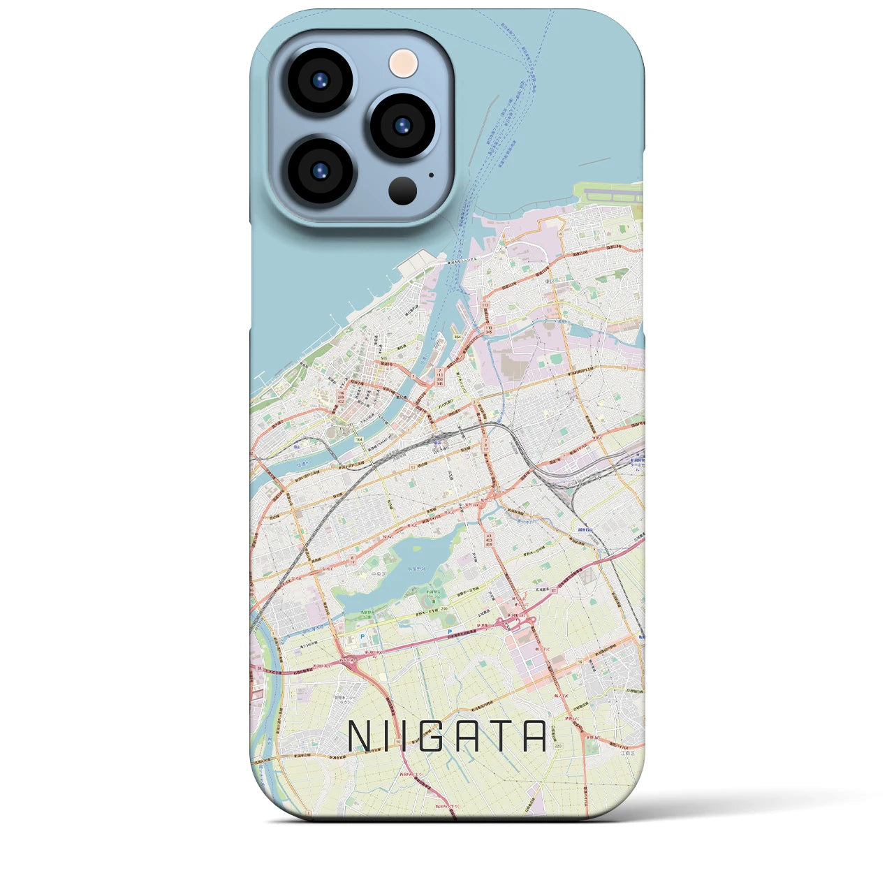 【新潟(新潟県)】地図柄iPhoneケース(バックカバータイプ)