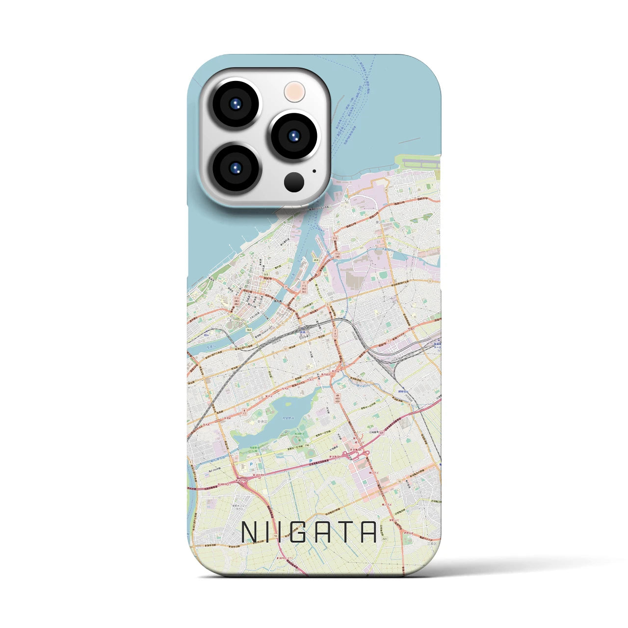 【新潟(新潟県)】地図柄iPhoneケース(バックカバータイプ)