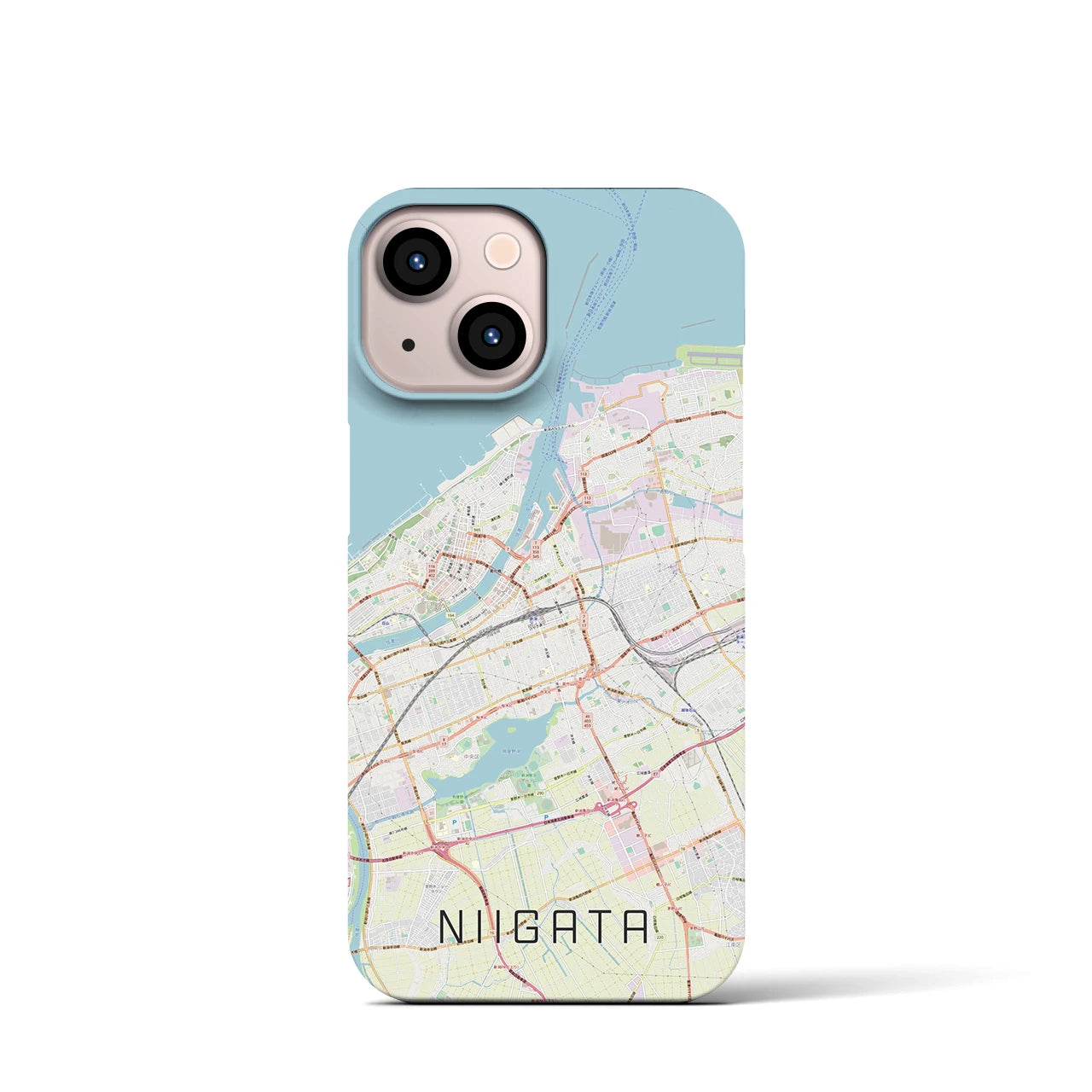 【新潟(新潟県)】地図柄iPhoneケース(バックカバータイプ)