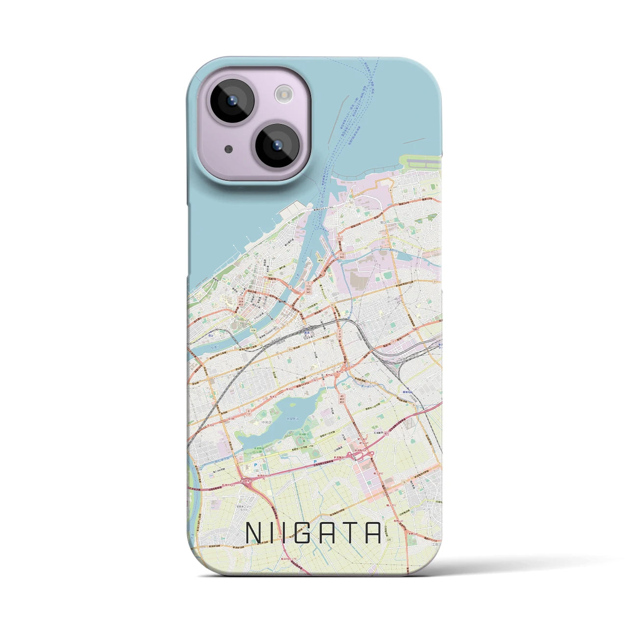 【新潟(新潟県)】地図柄iPhoneケース(バックカバータイプ)