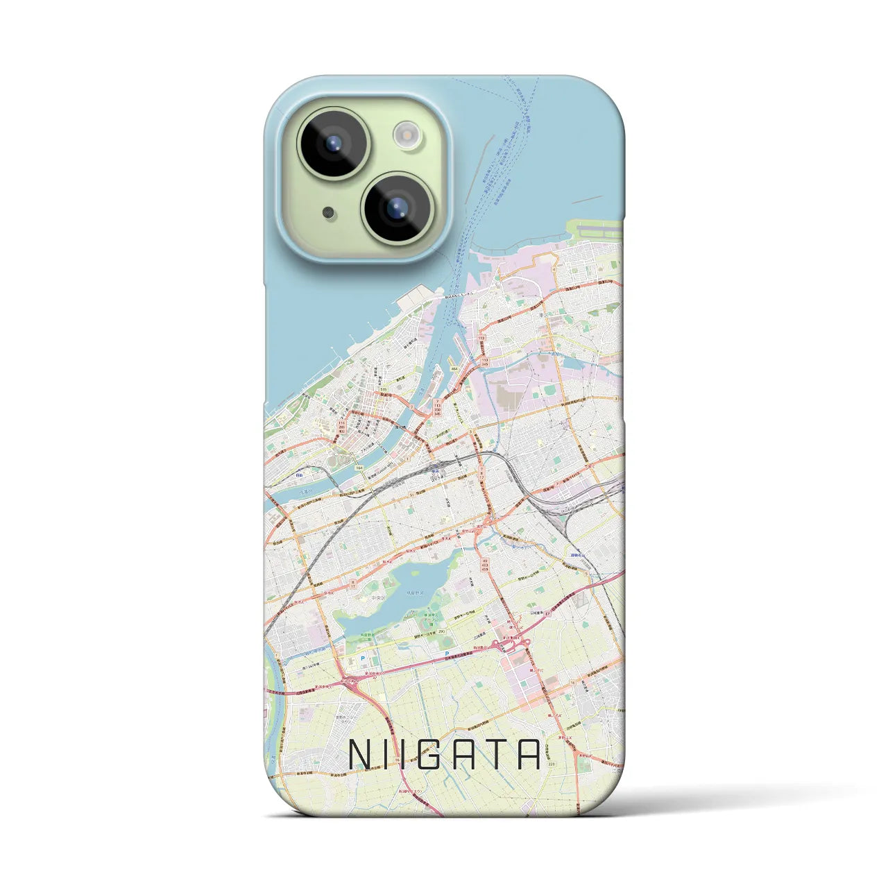【新潟(新潟県)】地図柄iPhoneケース(バックカバータイプ)
