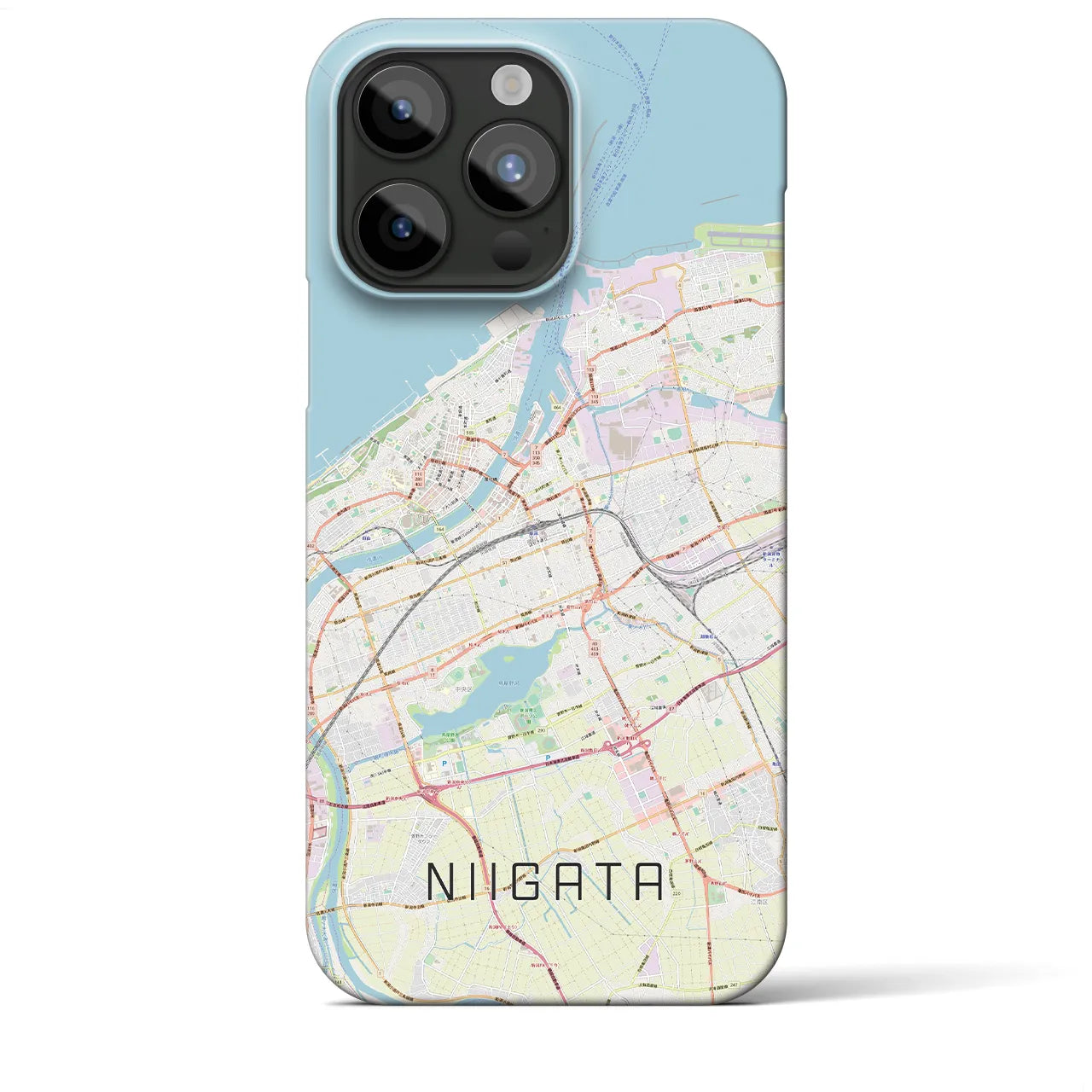 【新潟(新潟県)】地図柄iPhoneケース(バックカバータイプ)