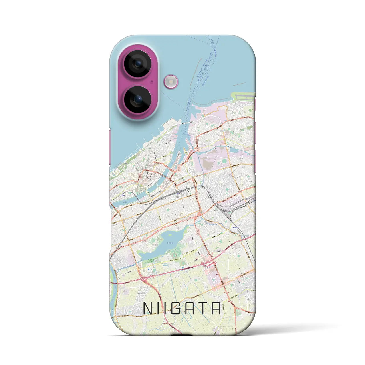 【新潟(新潟県)】地図柄iPhoneケース(バックカバータイプ)