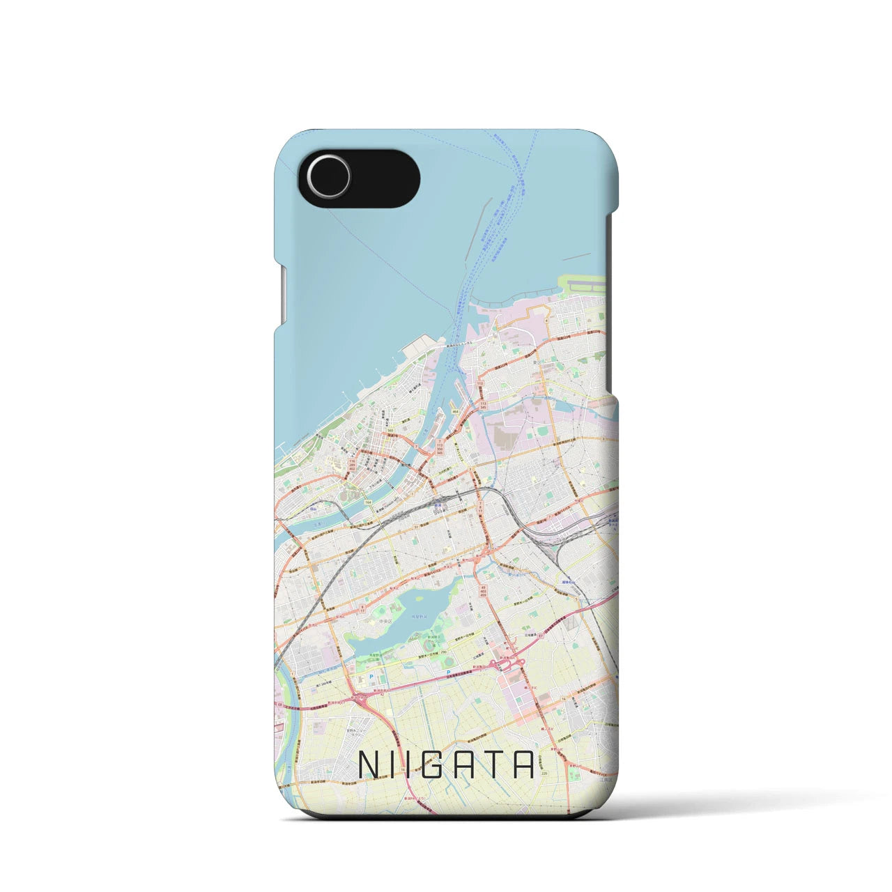 【新潟(新潟県)】地図柄iPhoneケース(バックカバータイプ)
