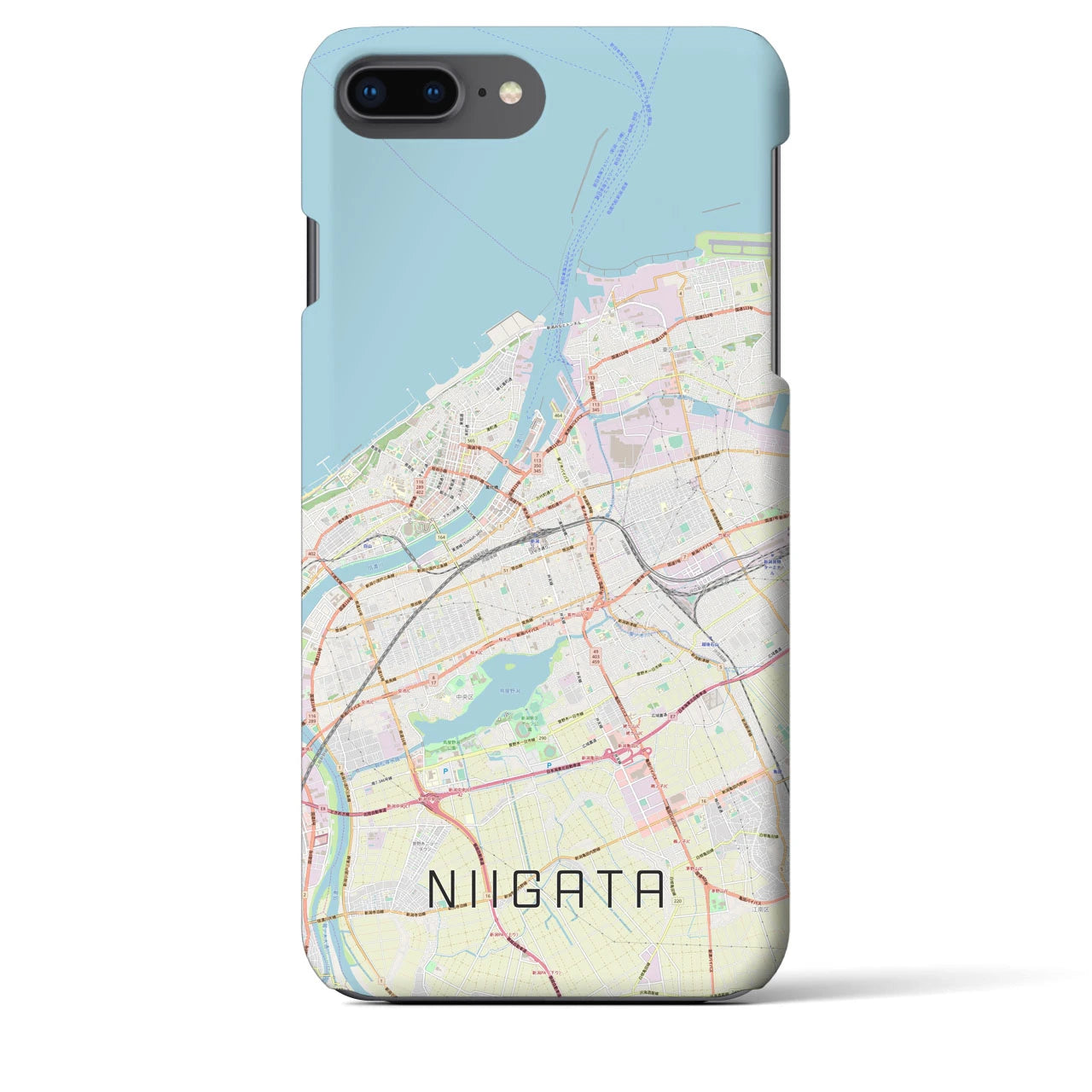 【新潟(新潟県)】地図柄iPhoneケース(バックカバータイプ)
