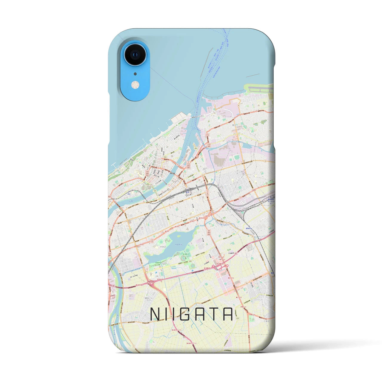 【新潟(新潟県)】地図柄iPhoneケース(バックカバータイプ)