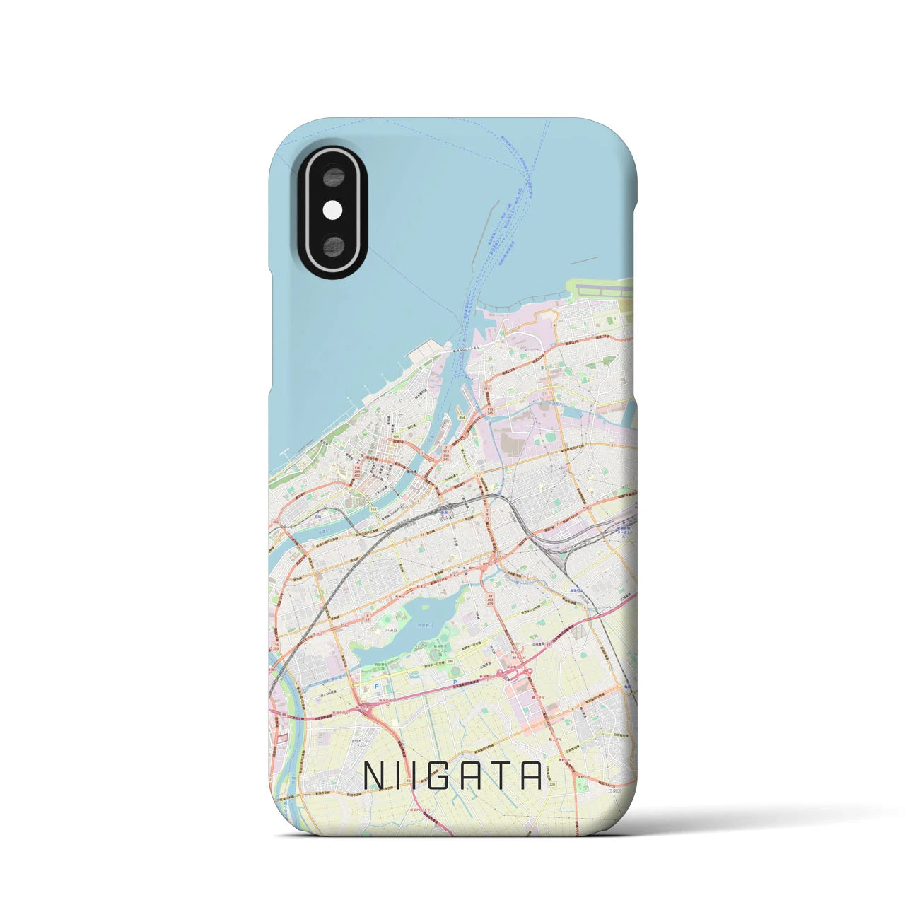 【新潟(新潟県)】地図柄iPhoneケース(バックカバータイプ)