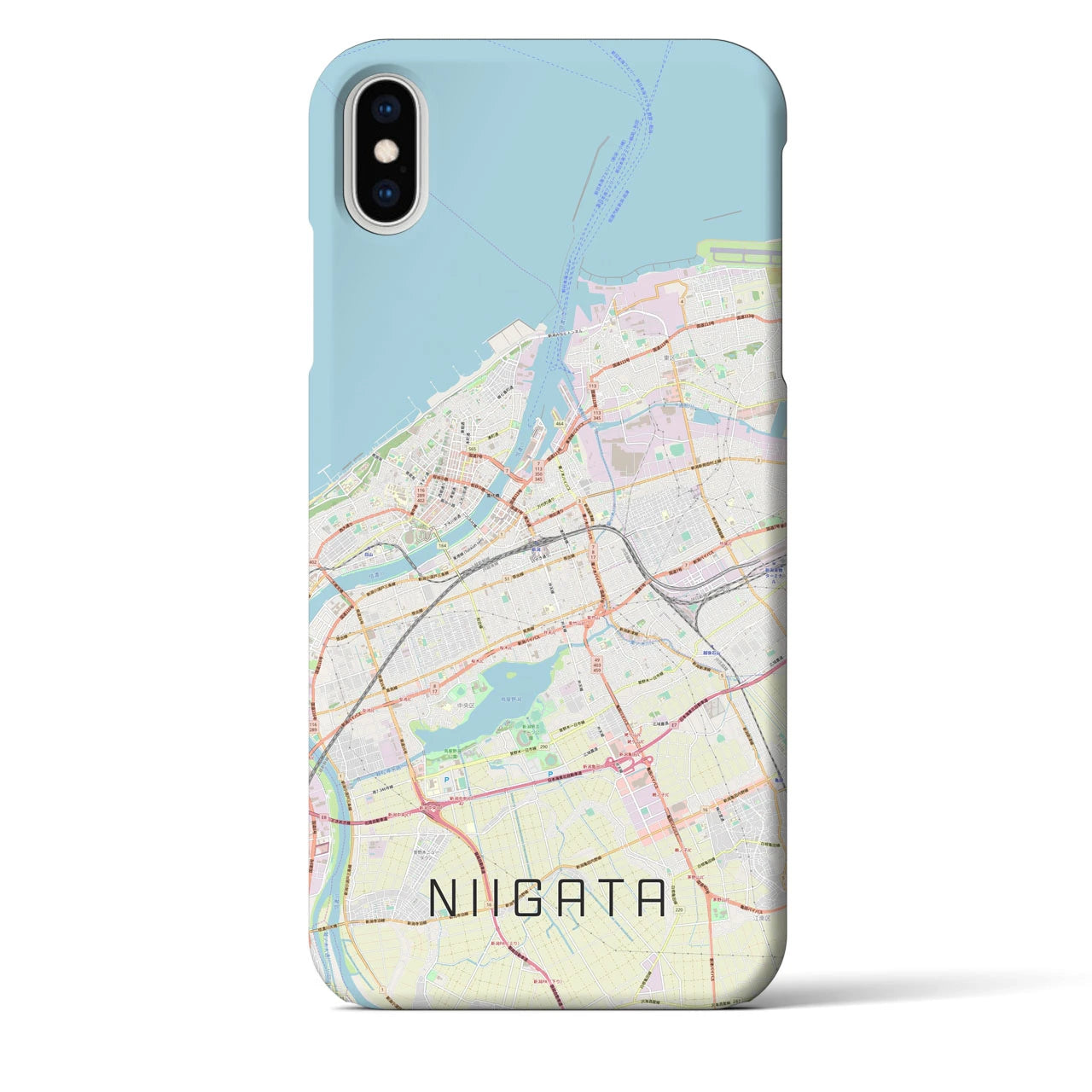 【新潟(新潟県)】地図柄iPhoneケース(バックカバータイプ)