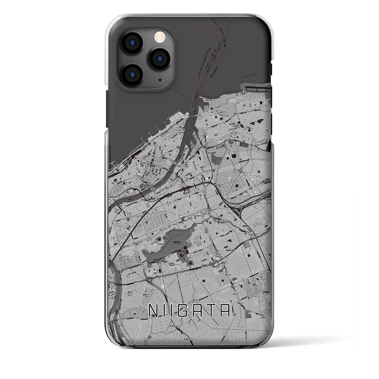 【新潟(新潟県)】地図柄iPhoneケース(クリアタイプ)
