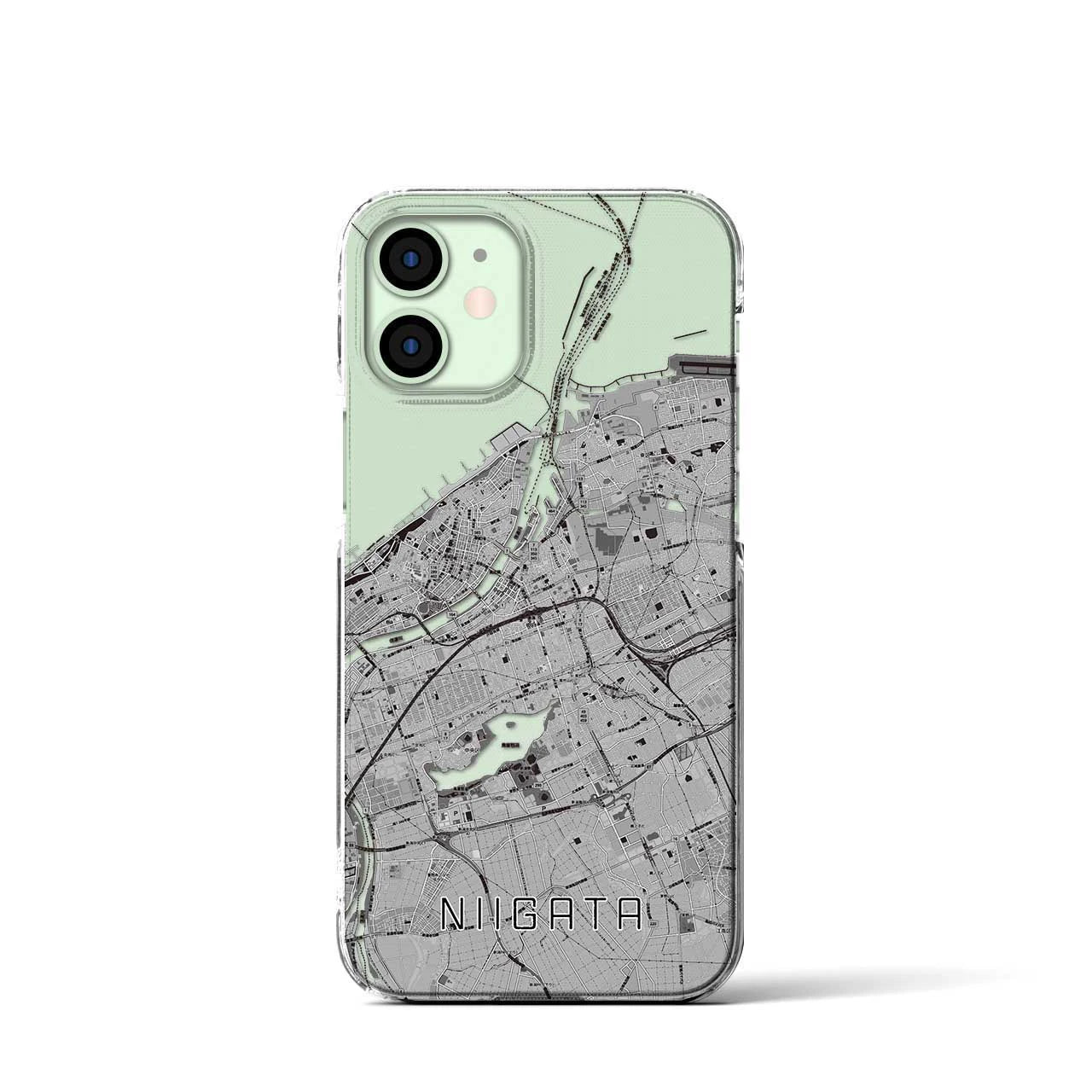 【新潟(新潟県)】地図柄iPhoneケース(クリアタイプ)