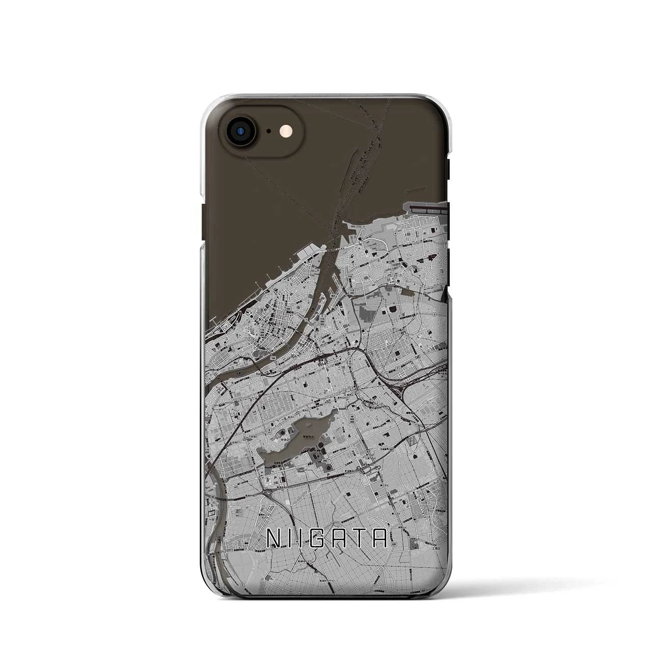 【新潟(新潟県)】地図柄iPhoneケース(クリアタイプ)