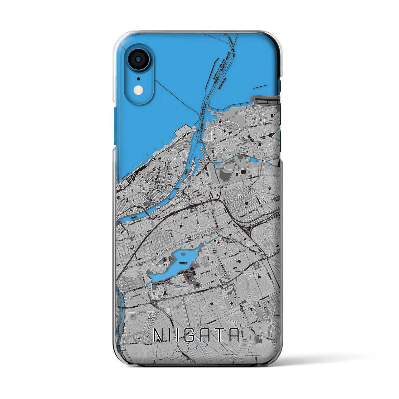 【新潟(新潟県)】地図柄iPhoneケース(クリアタイプ)