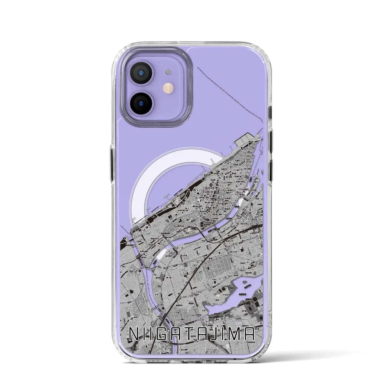【新潟島(新潟県)】地図柄iPhoneケース(MagSafeタイプ)