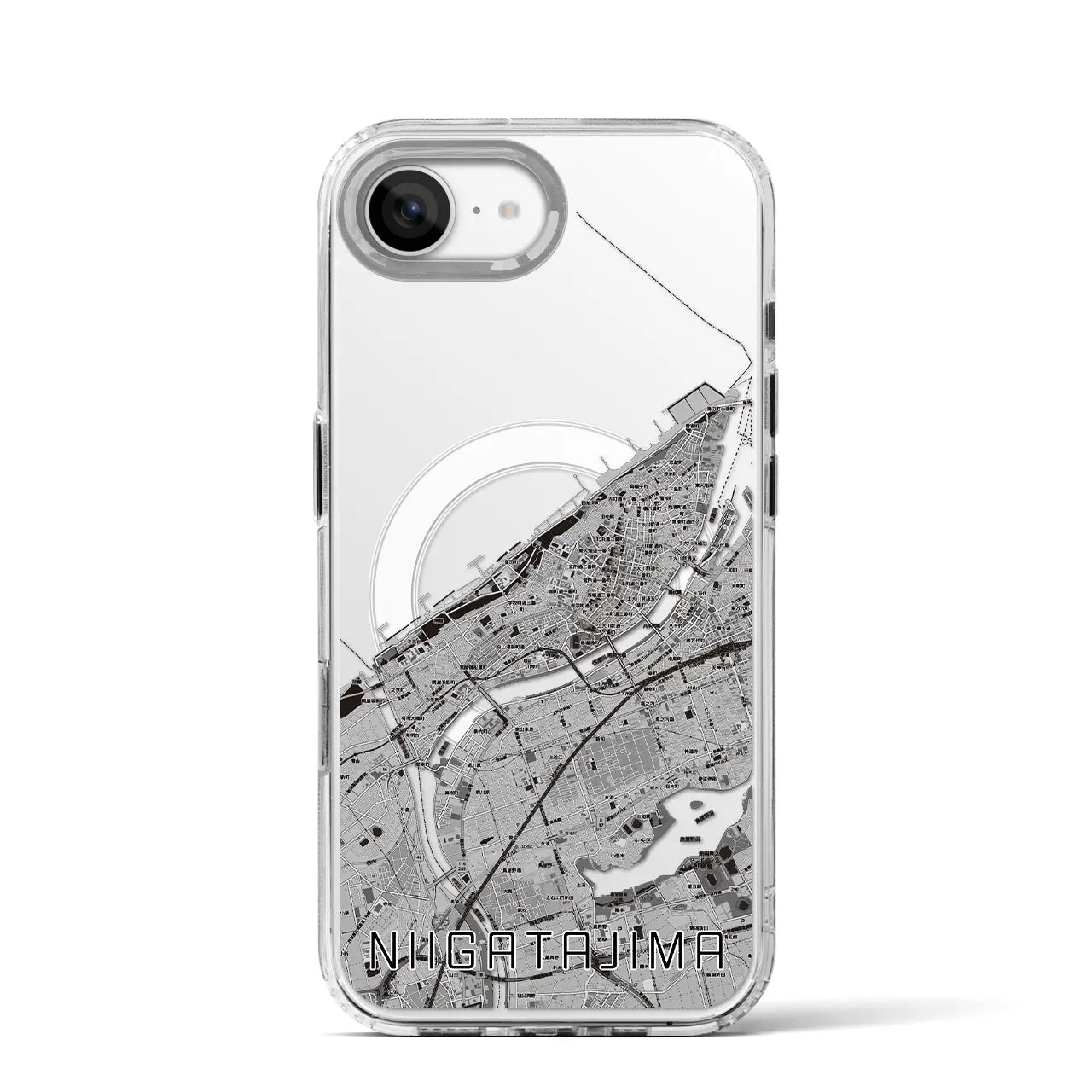 【新潟島(新潟県)】地図柄iPhoneケース(MagSafeタイプ)