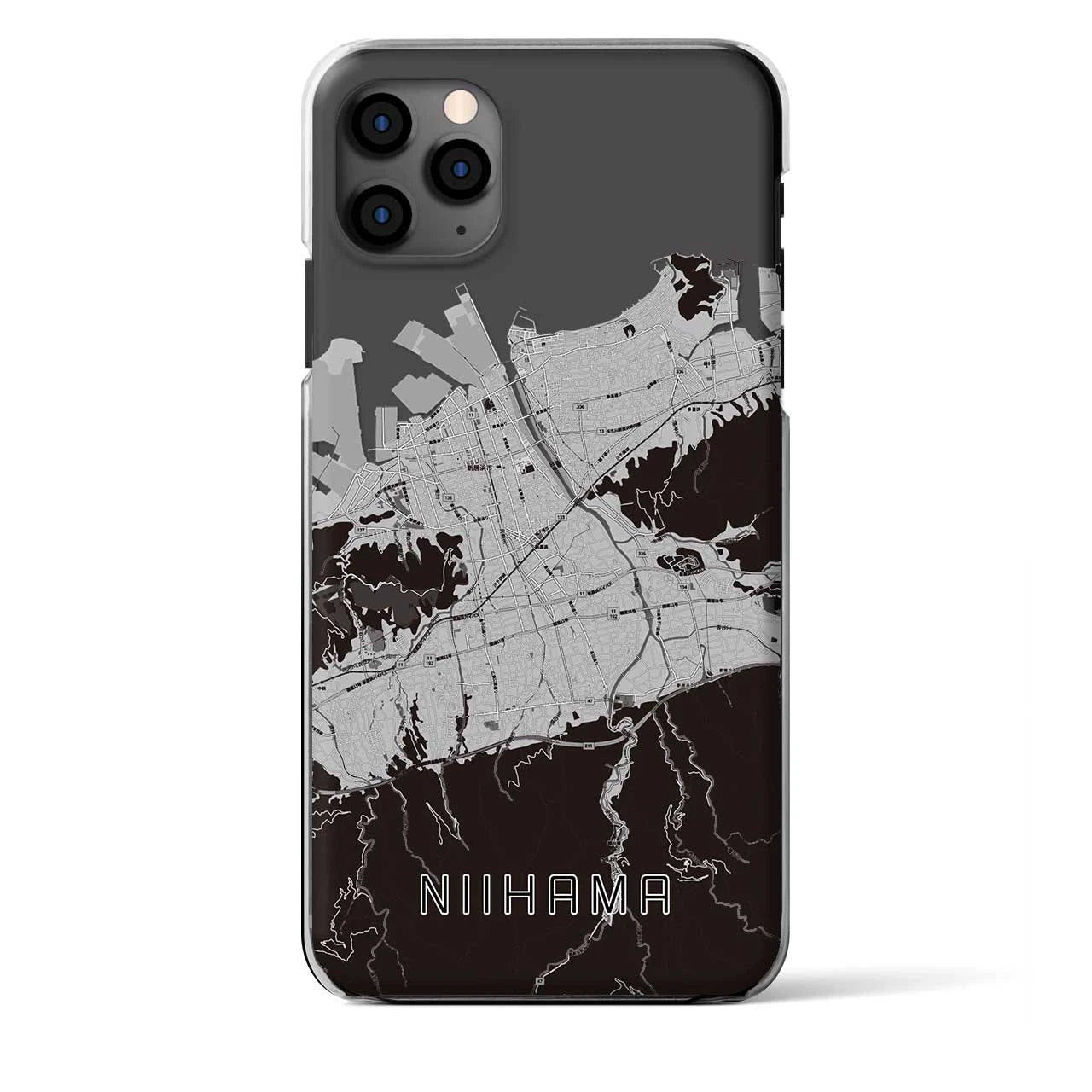 【新居浜(愛媛県)】地図柄iPhoneケース(クリアタイプ)