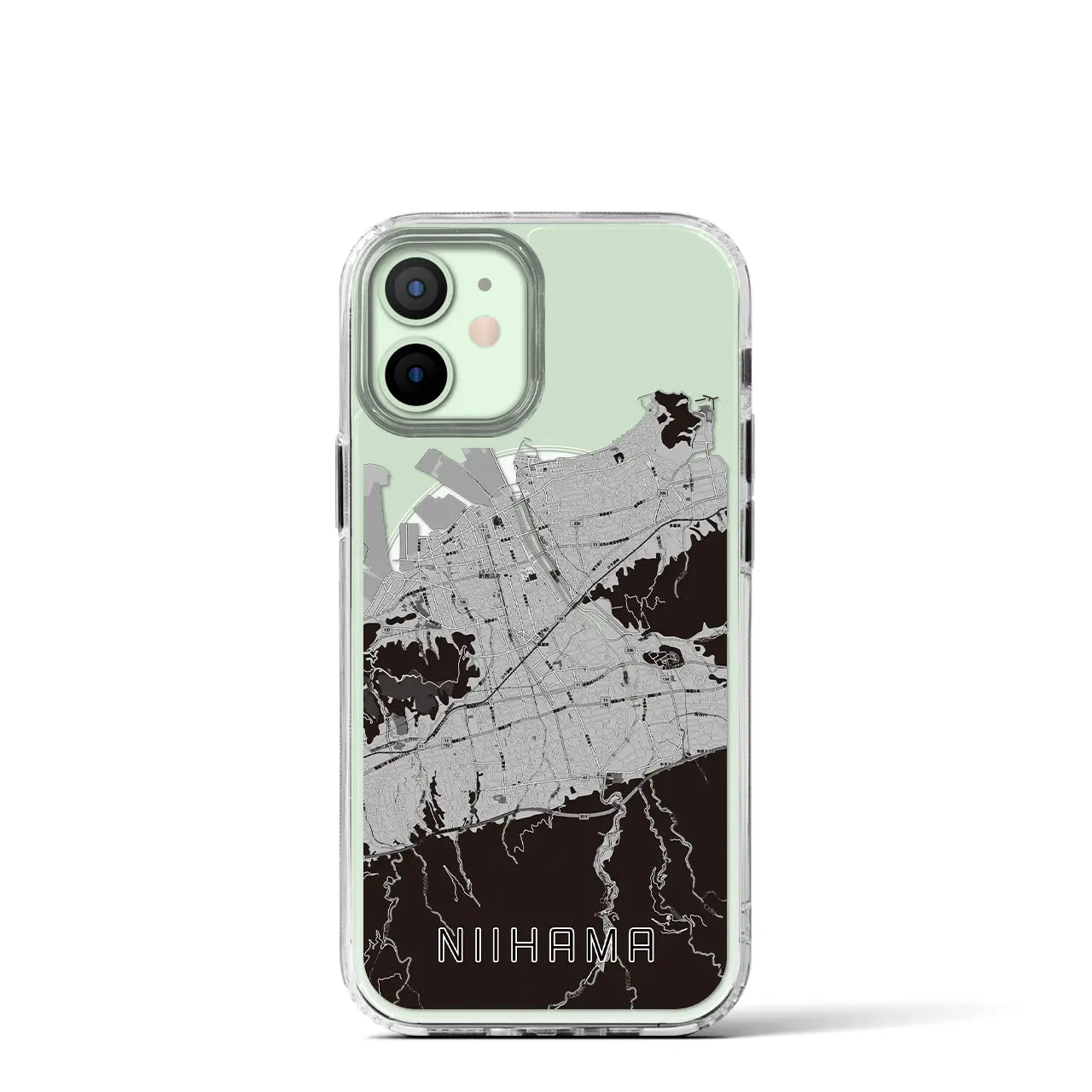 【新居浜(愛媛県)】地図柄iPhoneケース(MagSafeタイプ)