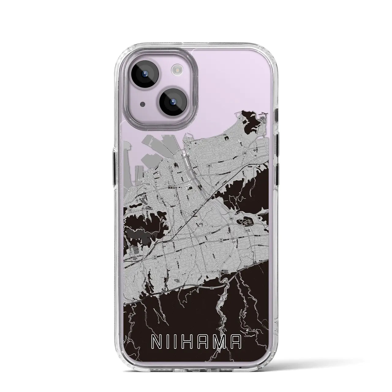 【新居浜(愛媛県)】地図柄iPhoneケース(MagSafeタイプ)