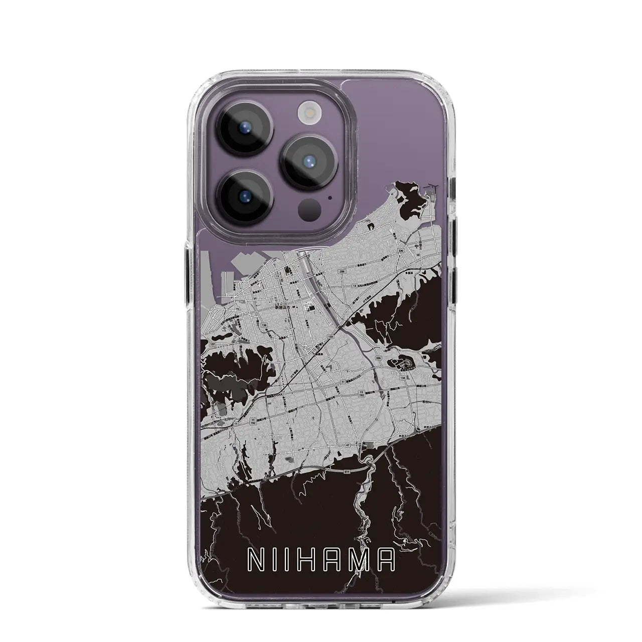 【新居浜(愛媛県)】地図柄iPhoneケース(MagSafeタイプ)
