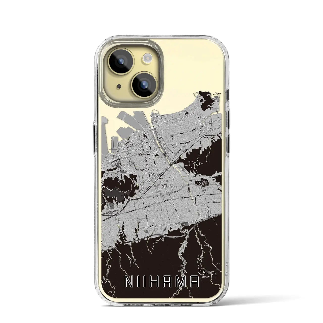 【新居浜(愛媛県)】地図柄iPhoneケース(MagSafeタイプ)