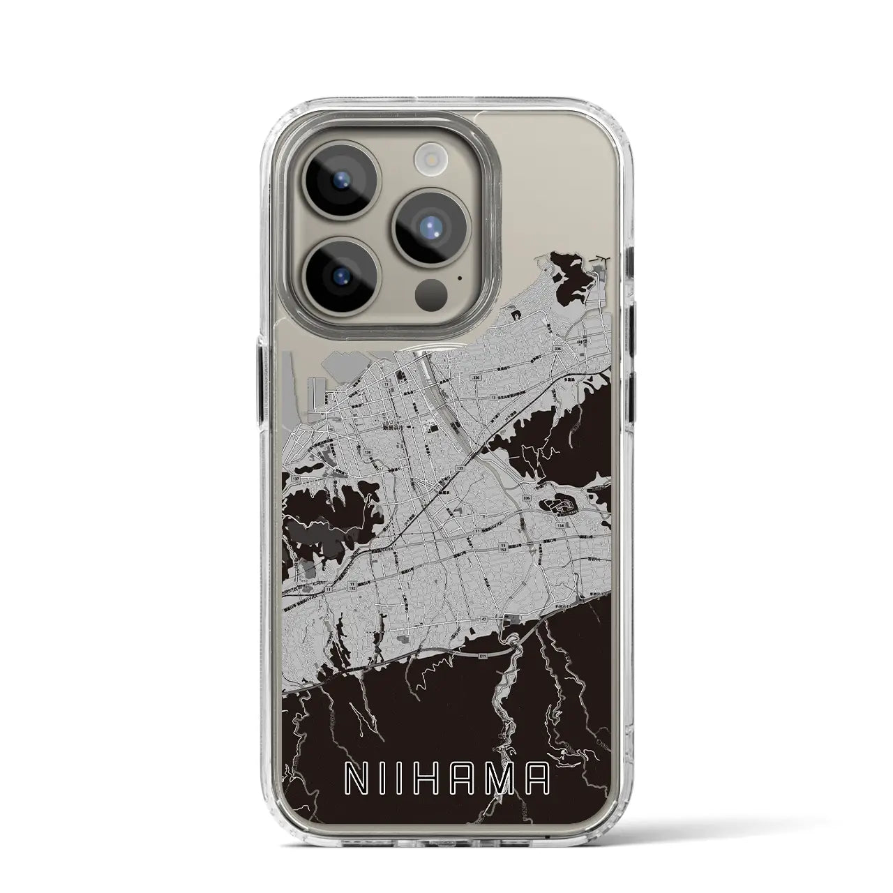 【新居浜(愛媛県)】地図柄iPhoneケース(MagSafeタイプ)