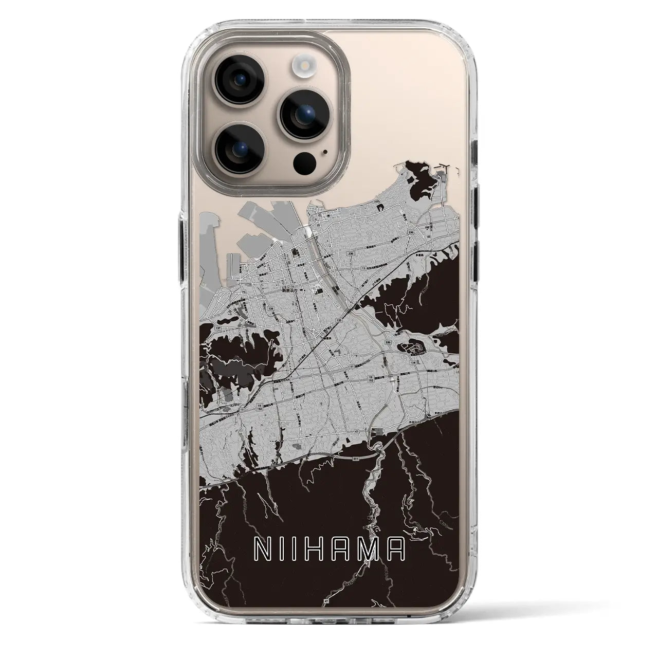 【新居浜(愛媛県)】地図柄iPhoneケース(MagSafeタイプ)