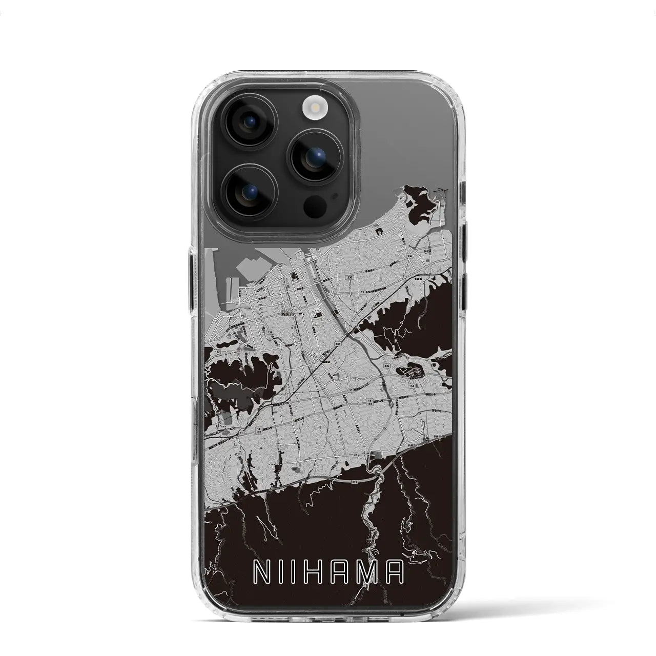 【新居浜(愛媛県)】地図柄iPhoneケース(MagSafeタイプ)