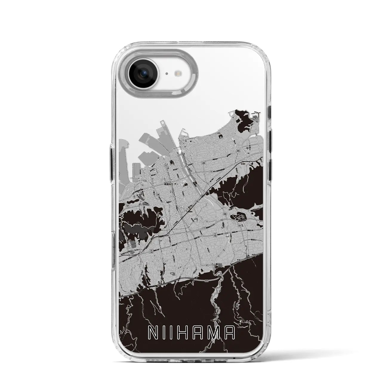 【新居浜(愛媛県)】地図柄iPhoneケース(MagSafeタイプ)