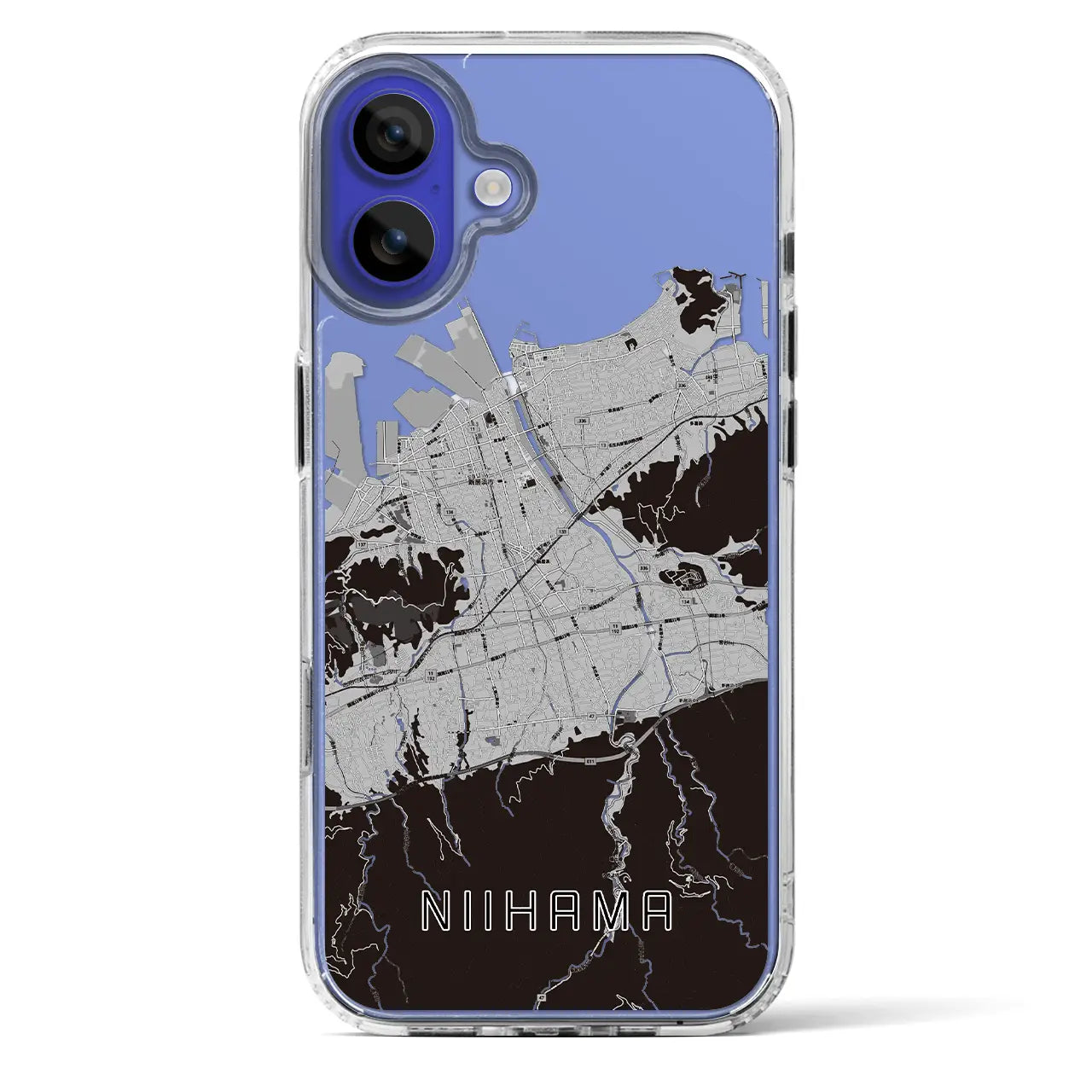 【新居浜(愛媛県)】地図柄iPhoneケース(MagSafeタイプ)