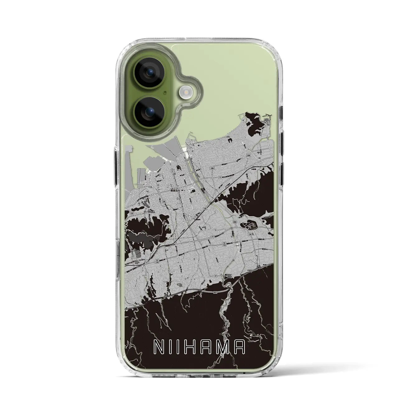 【新居浜(愛媛県)】地図柄iPhoneケース(MagSafeタイプ)