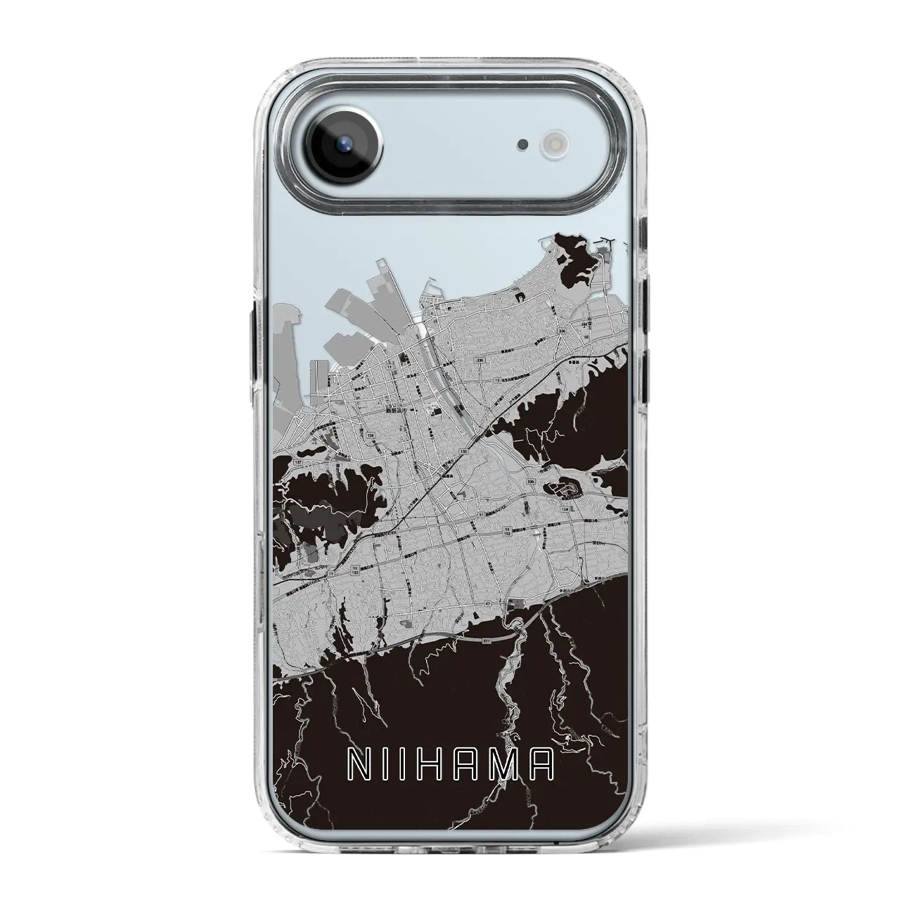 【新居浜(愛媛県)】地図柄iPhoneケース(MagSafeタイプ)