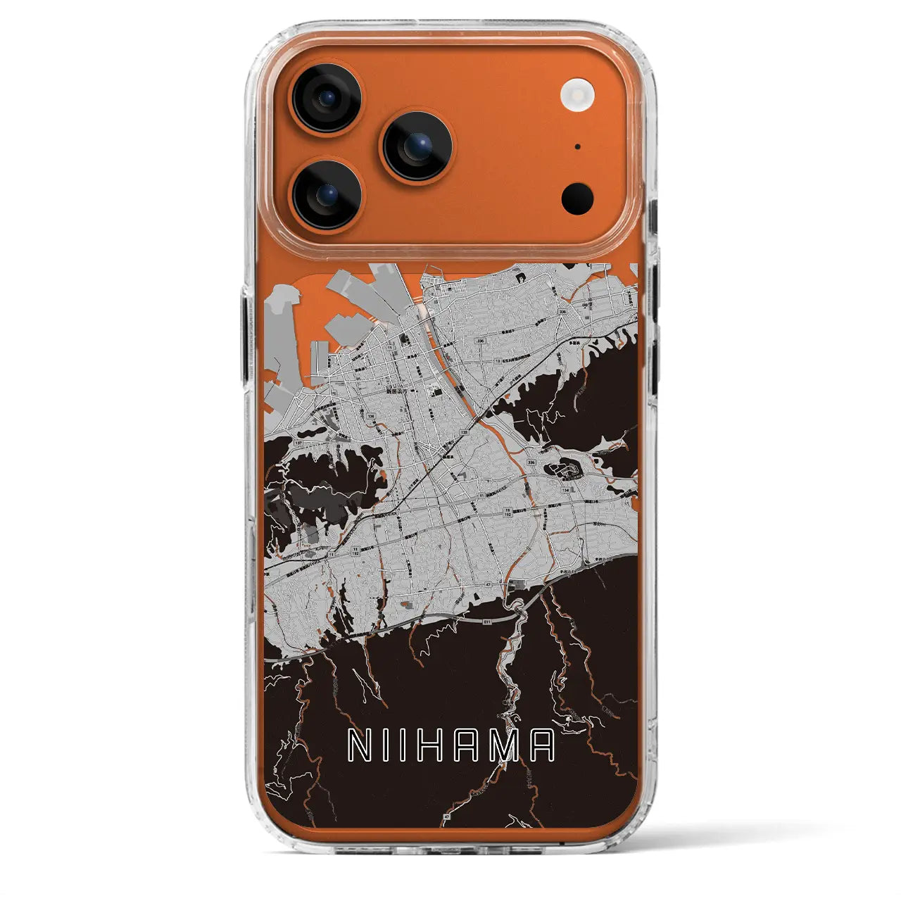 【新居浜(愛媛県)】地図柄iPhoneケース(MagSafeタイプ)