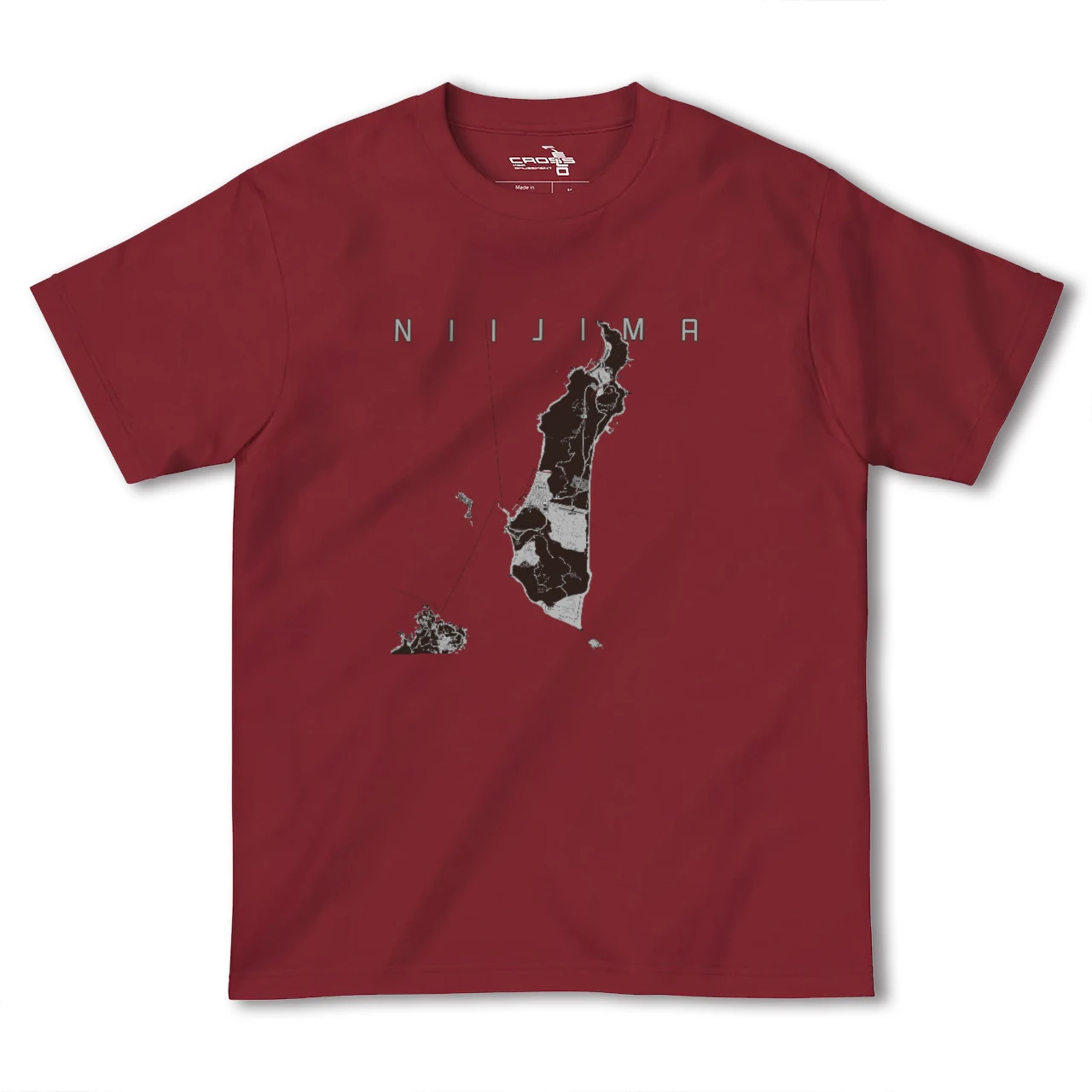 【新島(東京都)】地図柄ヘビーウェイトTシャツ