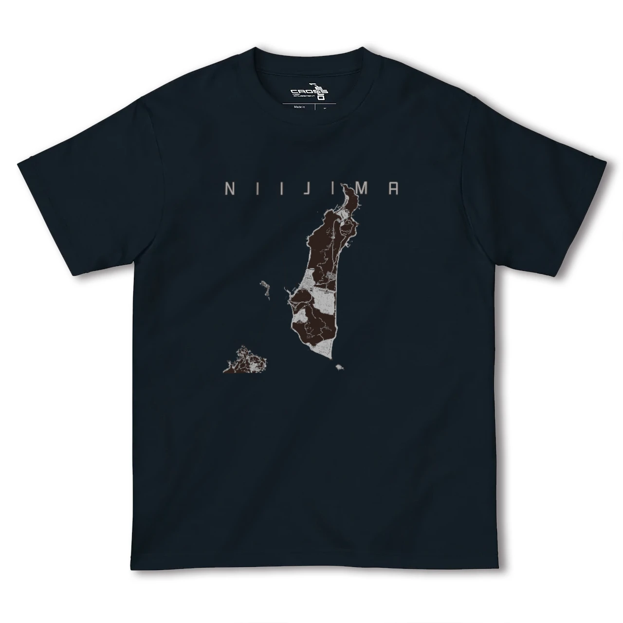 【新島(東京都)】地図柄ヘビーウェイトTシャツ