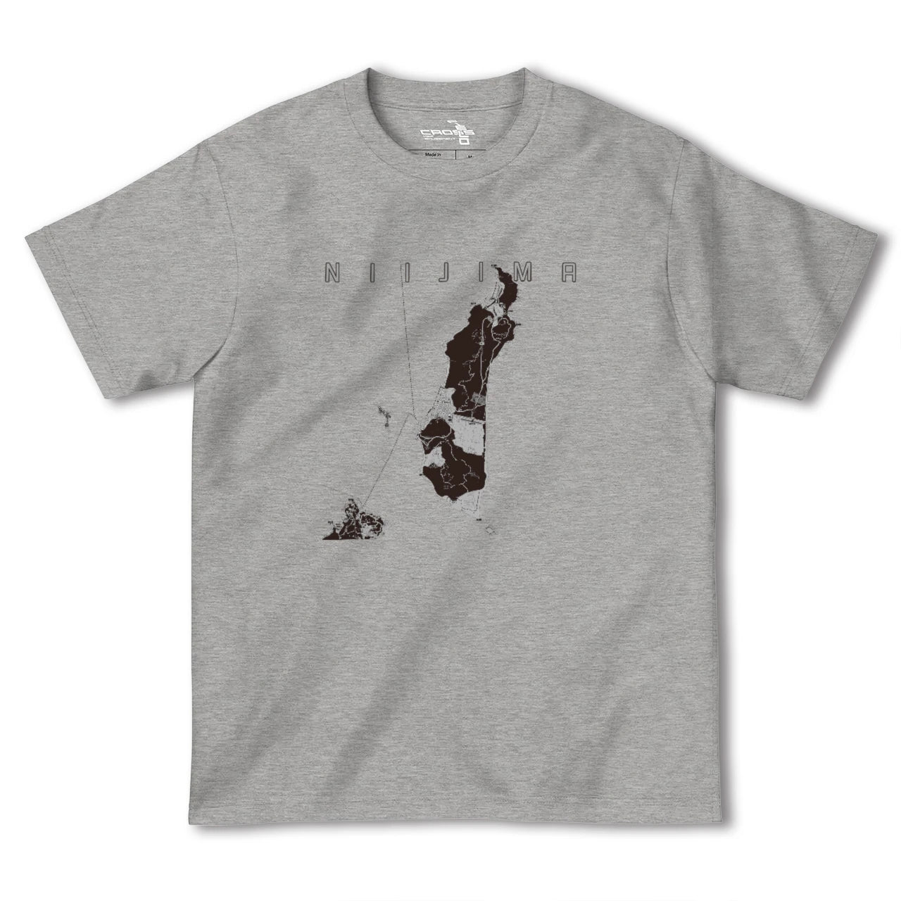 【新島(東京都)】地図柄ヘビーウェイトTシャツ