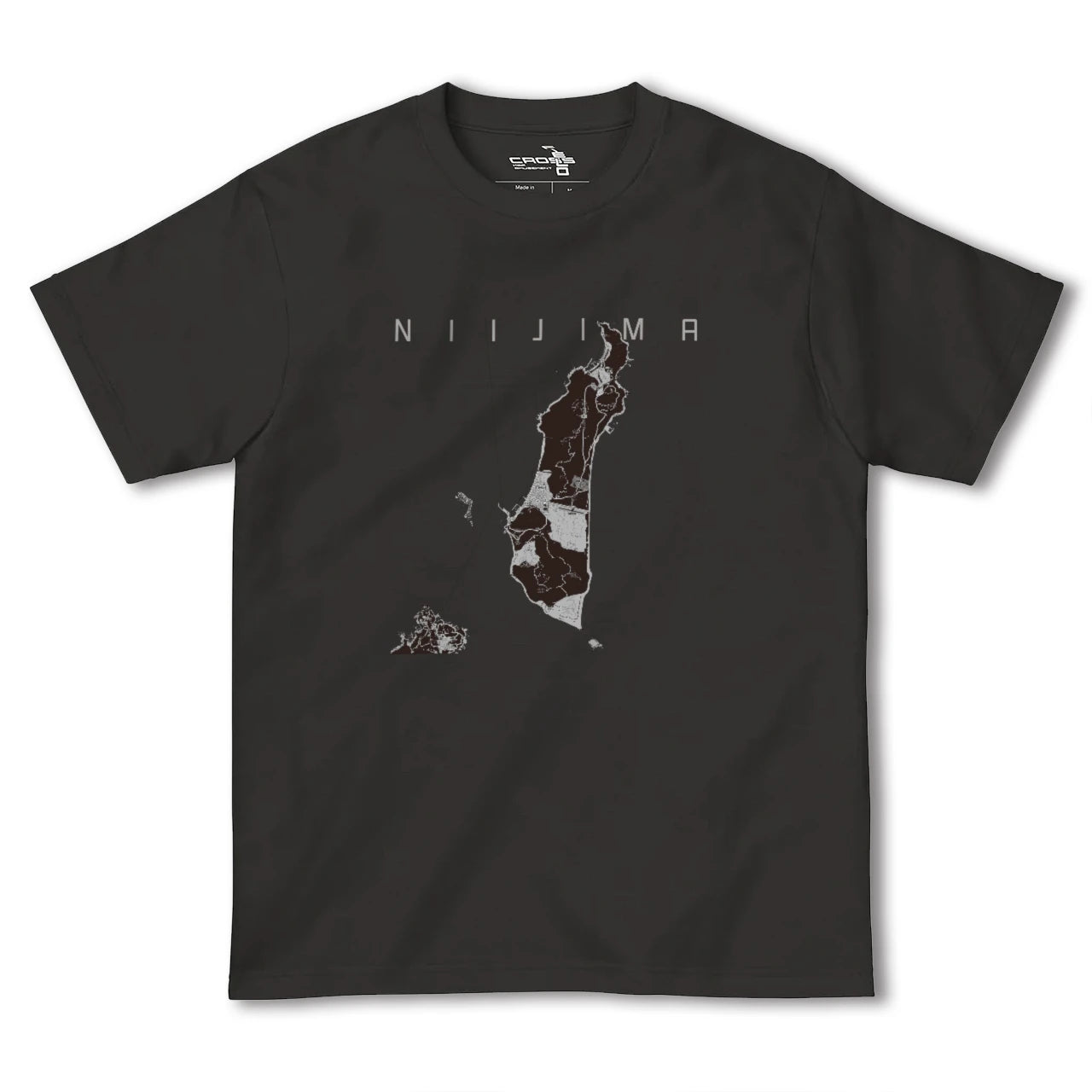 【新島(東京都)】地図柄ヘビーウェイトTシャツ