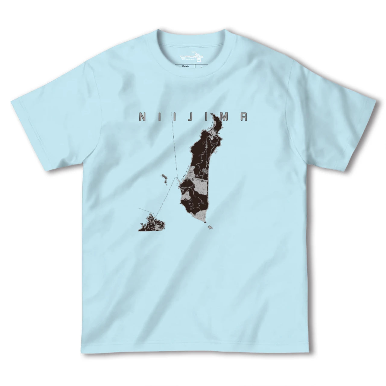 【新島(東京都)】地図柄ヘビーウェイトTシャツ