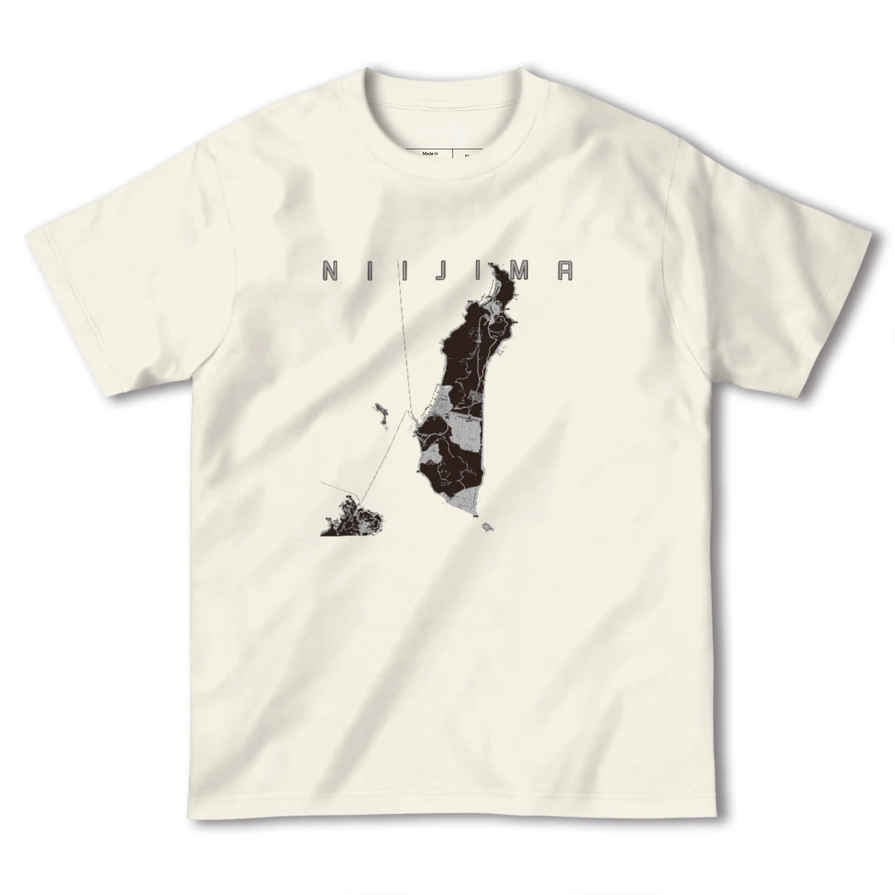 【新島(東京都)】地図柄ヘビーウェイトTシャツ