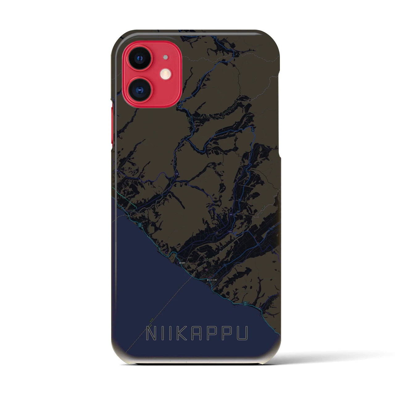 【新冠(北海道)】地図柄iPhoneケース(バックカバータイプ)