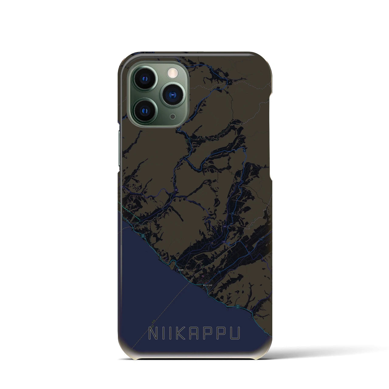 【新冠(北海道)】地図柄iPhoneケース(バックカバータイプ)