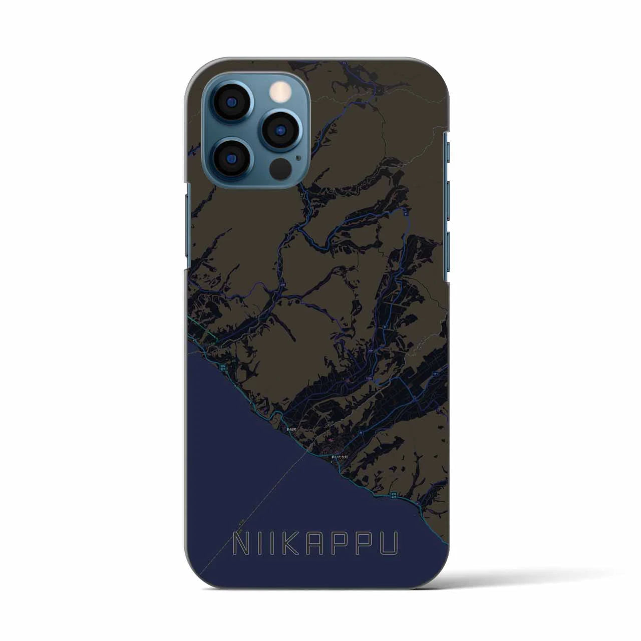 【新冠(北海道)】地図柄iPhoneケース(バックカバータイプ)