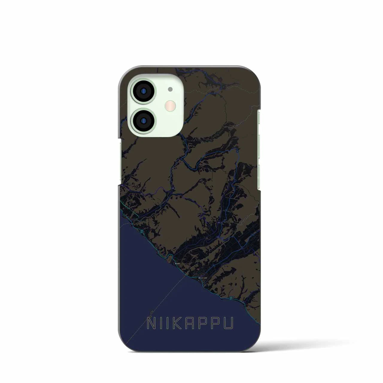 【新冠(北海道)】地図柄iPhoneケース(バックカバータイプ)