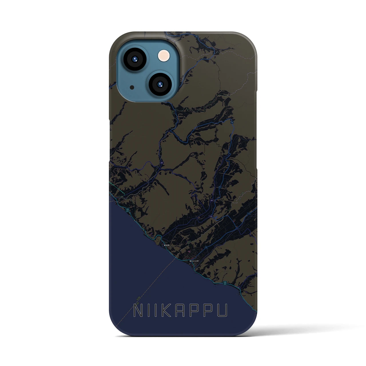 【新冠(北海道)】地図柄iPhoneケース(バックカバータイプ)