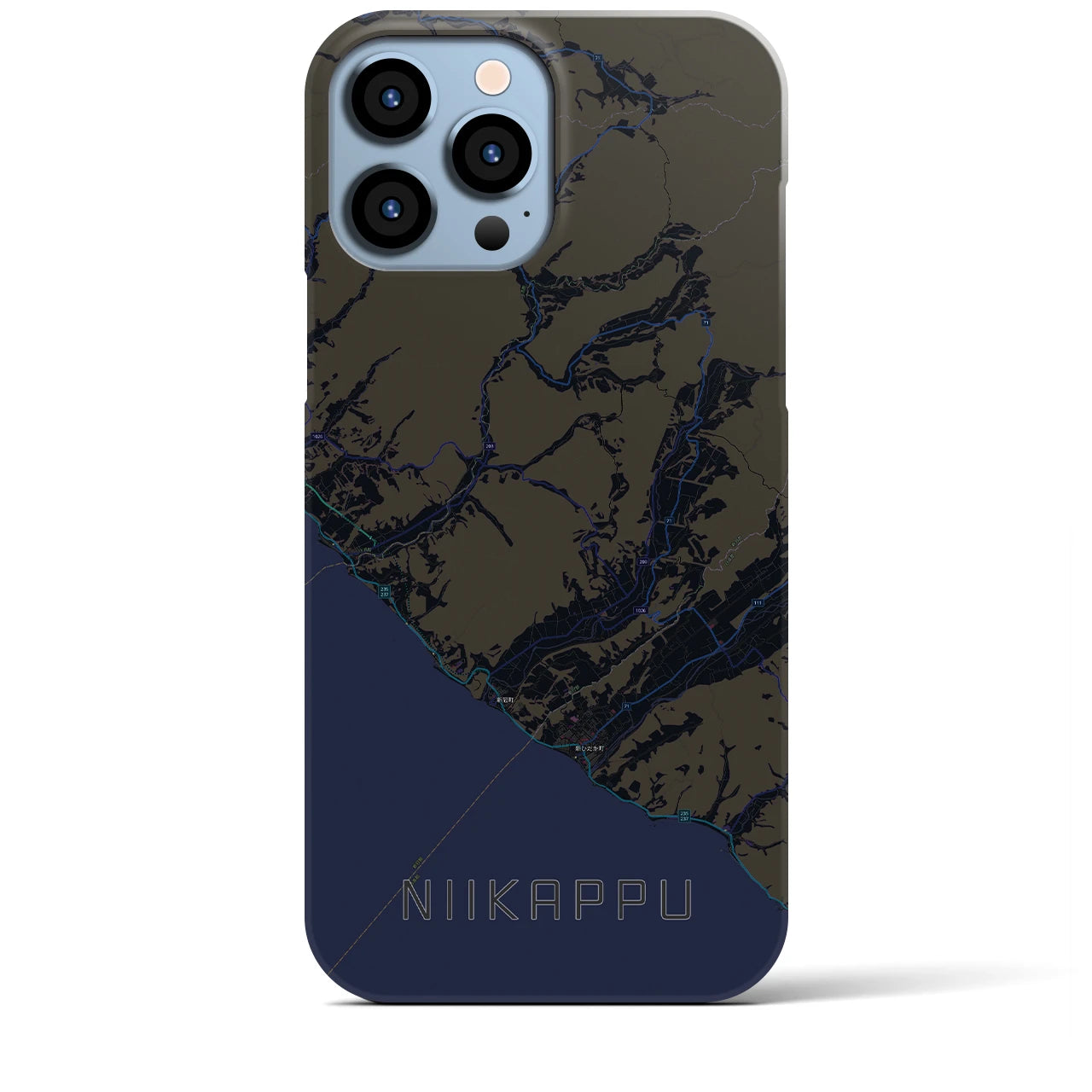 【新冠(北海道)】地図柄iPhoneケース(バックカバータイプ)