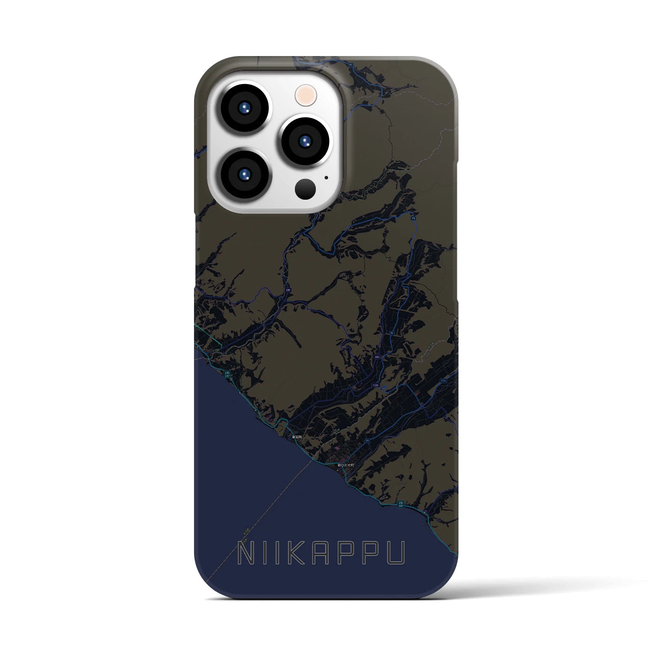 【新冠(北海道)】地図柄iPhoneケース(バックカバータイプ)