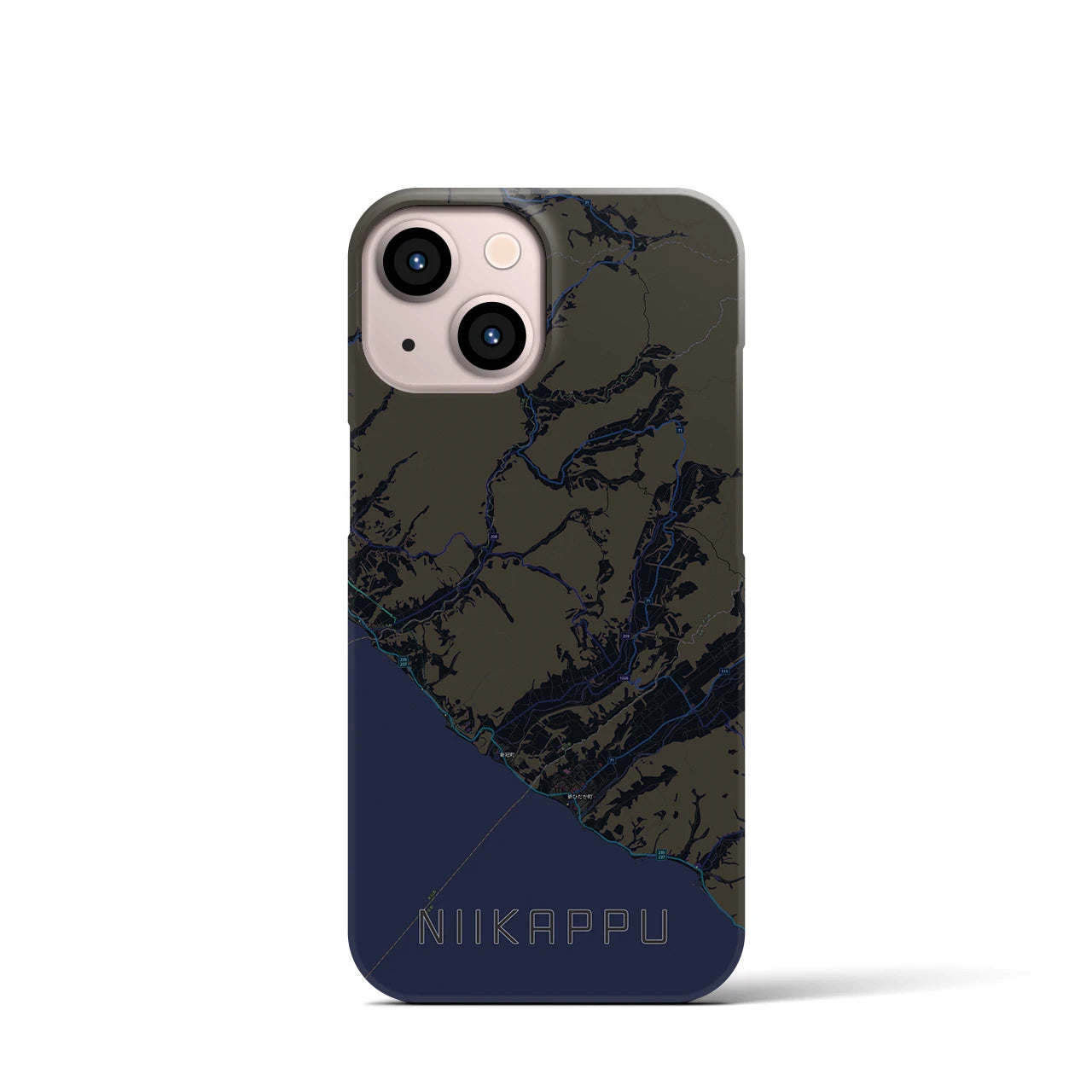 【新冠(北海道)】地図柄iPhoneケース(バックカバータイプ)