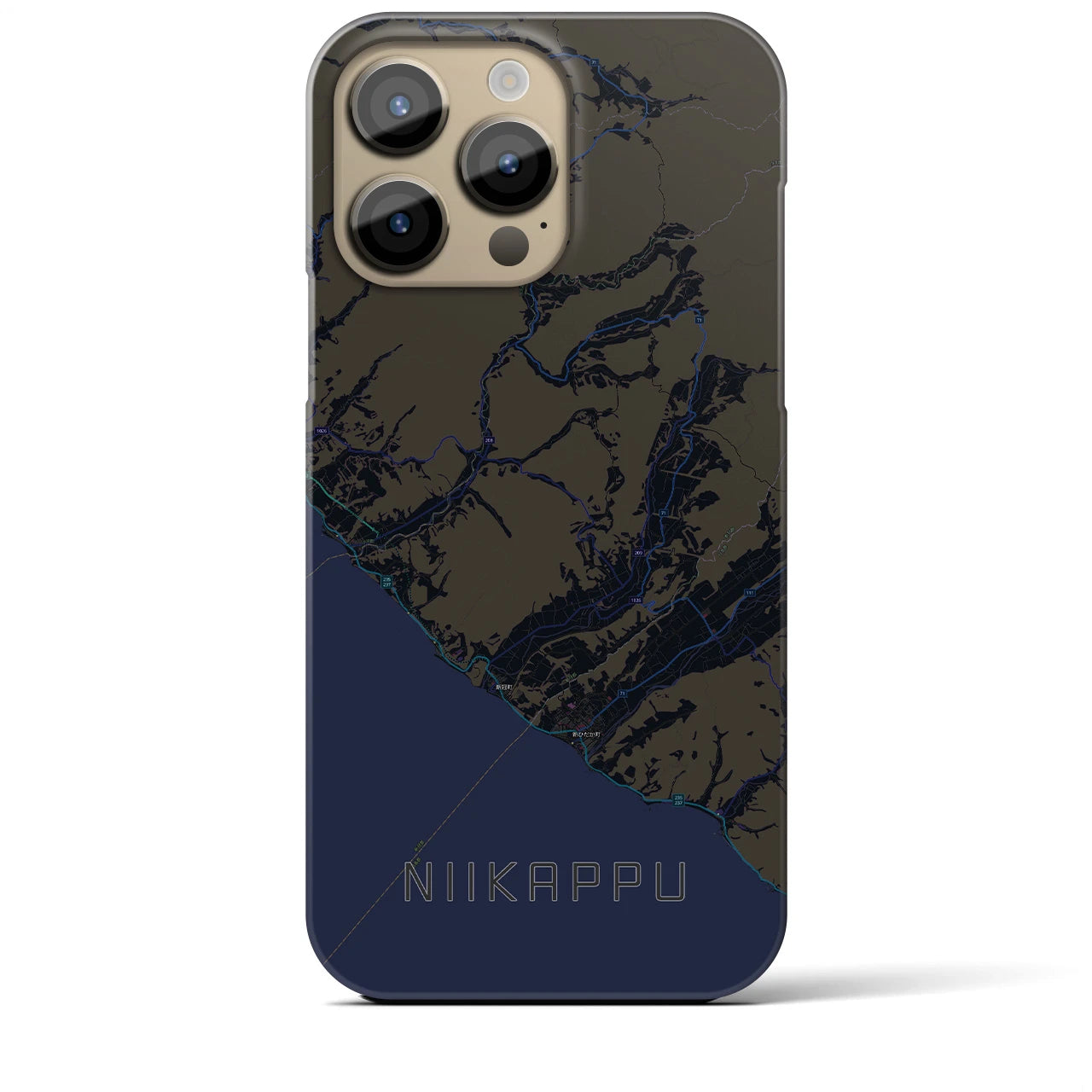 【新冠(北海道)】地図柄iPhoneケース(バックカバータイプ)