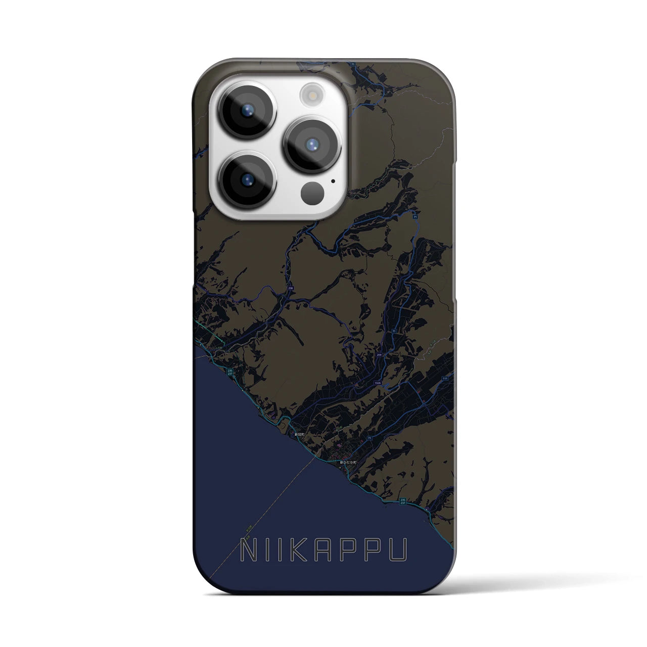 【新冠(北海道)】地図柄iPhoneケース(バックカバータイプ)