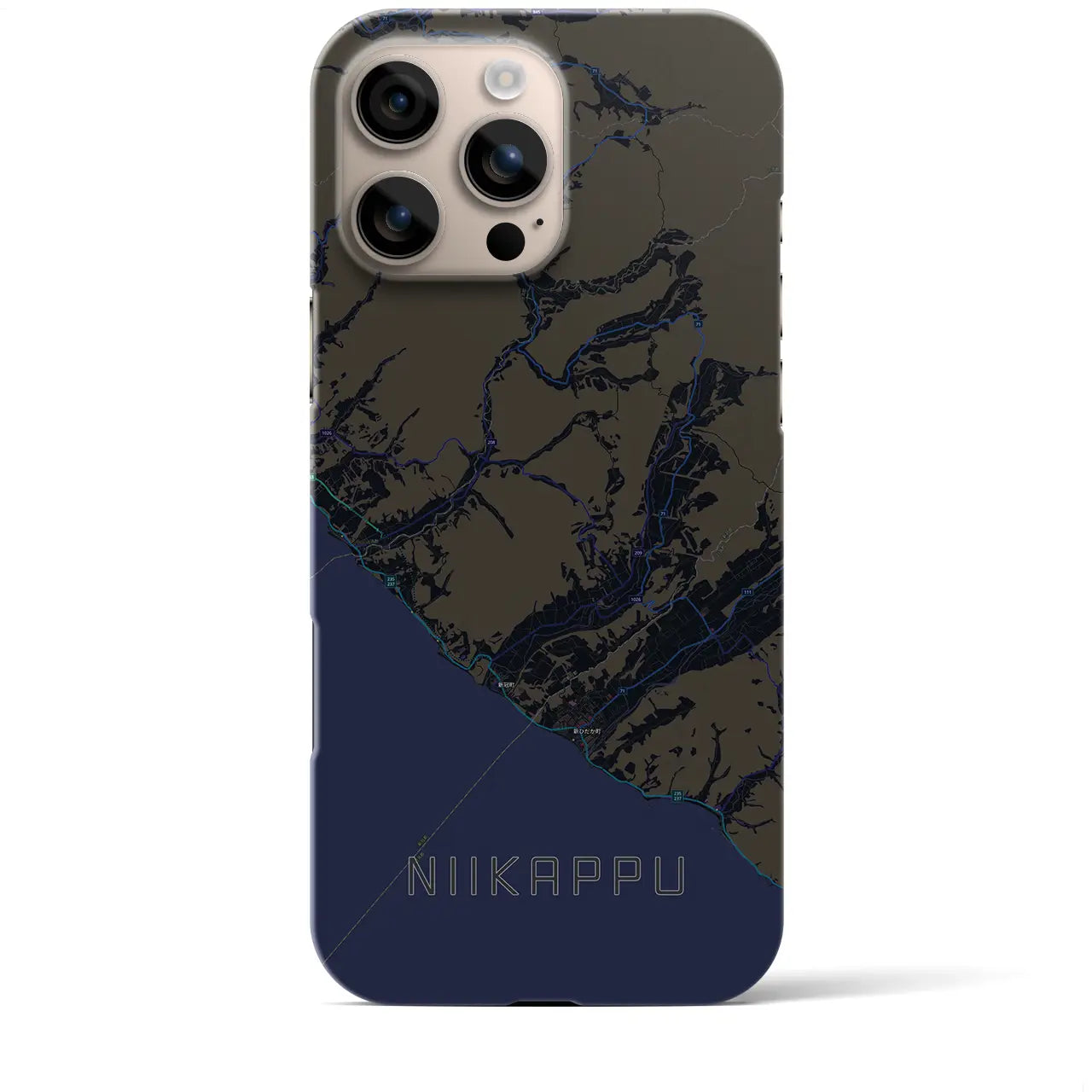 【新冠(北海道)】地図柄iPhoneケース(バックカバータイプ)